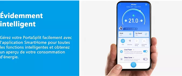 MIDEA Climatiseur réversible MIDEA portasplit mobile