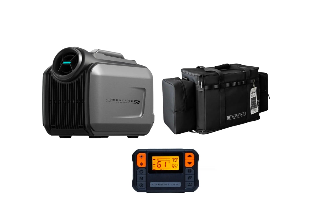 Climatiseur portable - CYBERTAKE S2 pro, 5100 fg/h, 25 m², 40 dB(A), Noir