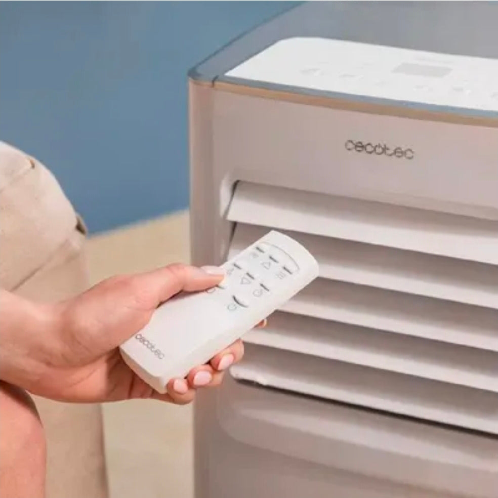Cecotec Climatiseur Portable avec Télécommande ForceClima 7100 Soundless, 7000 BTU, Écran LED.