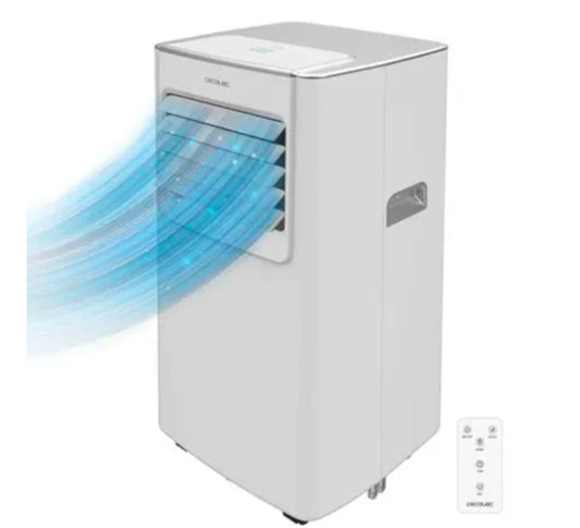 Cecotec Climatiseur Portable avec Télécommande ForceClima 7100 Soundless, 7000 BTU, Écran LED.
