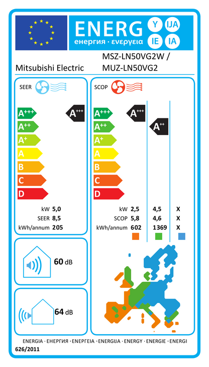 Climatiseur mural split Mitsubishi Electric Kirigamine Style - 5,00 kW